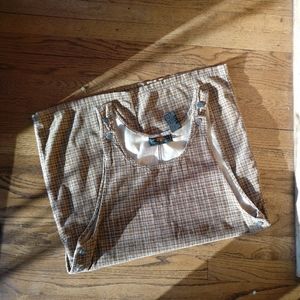 Vintage Corduroy Jumper / groovy / plaid / neutral